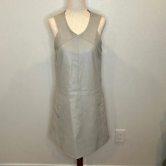 BOD & CHRISTENSEN DOLLY GENUINE LEATHER DRESS ZIPPER POCKETS NEW WITH TAGS - Picture 1 of 10